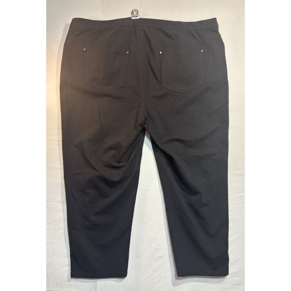 Catherines Knit Jean Pull On Pants Womens 3XWP Petite Black Stretch Plus Size - Picture 7 of 7